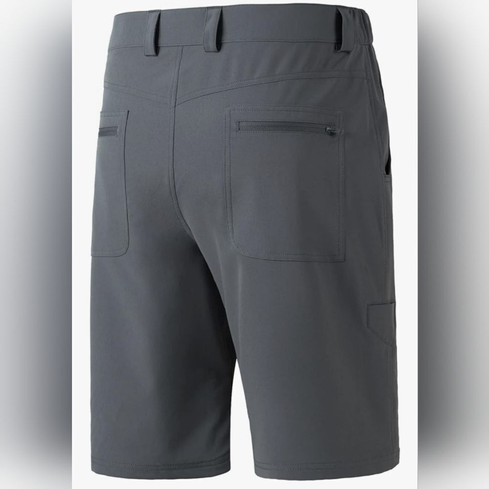 Men's Gray Cargo Shorts - Picture 3 of 7